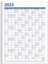 2025 Yıllık Planlayıcı Duvar Takvim Mavi Yearly Wall Planner 4