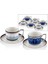 Blue Banube 6lı Çay Fincanı Seti 15X6,5CM 1