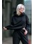 Kadın 3 Iplik Içi Pamuklu Oversize Uzun Kollu Sweatshirt 3