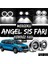Dacia Lodgy 2012-2022 Uyumlu Üniversal Mercekli Angel Sis Farı Metal Su Geçirmez 76 mm Beyaz Halkalı Gündüz Farı Angel Eyes 2 Adet 1