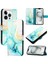 Iphone 16 Için Kılıf Pro Max Mermer Desen Pu Deri Cüzdan Kickstand (Yurt Dışından) 1