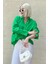 Mad Girls Yeşil Oversize Gömlek MG1369 1