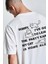 Leon The Cat Oversize T-Shirt Erkek - Beyaz 1