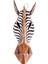 Ahşap Zebra Mask 30 Cm Dekoratif Duvar Dekoru No.1 1