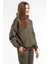 Kadın 3 Iplik Içi Pamuklu Oversize Uzun Kollu Sweatshirt 2