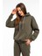 Kadın 3 Iplik Içi Pamuklu Oversize Uzun Kollu Sweatshirt 4