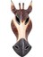 Ahşap Zürafa Mask 25 cm Dekoratif Duvar Dekoru 1