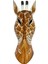 Ahşap Zürafa Mask 25 cm Dekoratif Duvar Dekoru 5