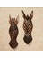 Ahşap Zürafa Mask 25 cm Dekoratif Duvar Dekoru 6