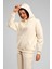 Kadın 3 Iplik Içi Pamuklu Oversize Uzun Kollu Sweatshirt 2