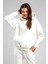 Kadın 3 Iplik Içi Pamuklu Oversize Uzun Kollu Sweatshirt 1