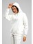 Kadın 3 Iplik Içi Pamuklu Oversize Uzun Kollu Sweatshirt 2