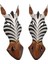 Ahşap Zebra Mask 30 Cm Dekoratif Duvar Dekoru No.1 5