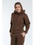 Kadın 3 Iplik Içi Pamuklu Oversize Uzun Kollu Sweatshirt 1