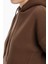 Kadın 3 Iplik Içi Pamuklu Oversize Uzun Kollu Sweatshirt 2