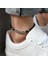 Beyaz Mens Womens Çift Deri Halat Halhal Ayak Bileği Bilezik Yalınayak Sandal Plaj Ayak Zinciri Ayak Bileği Süsler Ayak Takı (Yurt Dışından) 2