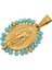 No.3 Boyutu 1 Adet Yeni Altın Rengi Oval Meryem Desen Gümüş Renk Kolye Uçları Kolye Bilezik Küpe Dıyjewelry Yapımı (Yurt Dışından) 1