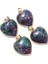 No.10 Yeni Doğal Taş Akik Aventurin Ametist Sodalite Kalp Şeklinde Kolye Boncuk Charms Takı Kolye Takı Yapımı IÇIN1PCS (Yurt Dışından) 1