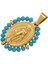 No.2 Boyutu 1 Adet Yeni Altın Rengi Oval Meryem Desen Gümüş Renk Kolye Uçları Kolye Bilezik Küpe Dıyjewelry Yapımı (Yurt Dışından) 1