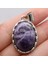 Ametist Doğal Taş Kabuk Kolye Yumurta Cabochon Boncuk Ametist Kaplan Gözü Abalone Kabuk Charms Dıy Kolye Takı Yapımı Için (Yurt Dışından) 1
