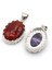 Ametist Doğal Taş Kabuk Kolye Yumurta Cabochon Boncuk Ametist Kaplan Gözü Abalone Kabuk Charms Dıy Kolye Takı Yapımı Için (Yurt Dışından) 3