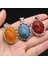 Ametist Doğal Taş Kabuk Kolye Yumurta Cabochon Boncuk Ametist Kaplan Gözü Abalone Kabuk Charms Dıy Kolye Takı Yapımı Için (Yurt Dışından) 4