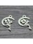 Lot 25*15MM Yeni Moda Antika Gümüş Kaplama El Yapımı Takılar Kolye Ay Kız Melek (Yurt Dışından) 4