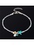F159 Moda Deniz Kaplumbağaları Inci Denizyıldızı Dalga Kalp Charms Bilezik Halhal Kadınlar Için Bohemian Yaz Ayak Zinciri Takı Hediyeler (Yurt Dışından) 5