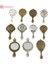 NO.23065 Boyutu 4pcs Oval ve Yuvarlak Çinko Alaşım Antika Tarzı Cam Ayna Takılar Kolye Diy Mücevher Bulguları Aksesuarları (Yurt Dışından) 2