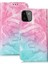 Samsung Galaxy A22 5g Manyetik Kart Yuvaları Tutucu Mermer Pu Için Flip Case (Yurt Dışından) 5