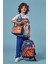 Kids Turuncu Lacivert Basketbol Desenli 3’lü Okul Çanta Seti SET0123766 2