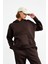 Kadın 3 Iplik Şardonlu Oversize Uzun Kollu Sweatshirt 1