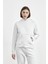 Kadın 3 Iplik Şardonlu Oversize Uzun Kollu Sweatshirt 1