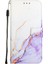 Onur X50 5g Pu Deri Kickstand Mermer Desen Cüzdan Için Kılıf (Yurt Dışından) 1