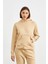 Kadın 3 Iplik Şardonlu Oversize Uzun Kollu Sweatshirt 1