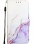Onur Için Kılıf 70 Lite 5g Mermer Desen Pu Deri Cüzdan Kickstand (Yurt Dışından) 1