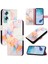 Oppo A2 5g Pu Deri Cüzdan Mermer Desen Kickstand Için Kılıf (Yurt Dışından) 5