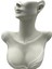 Yerli Üretim Polyester Malzeme Beyaz Renk 33 / 26 cm Takı Sergileme Mankeni 2