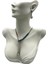 Yerli Üretim Polyester Malzeme Beyaz Renk 33 / 26 cm Takı Sergileme Mankeni 5