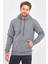 Erkek 3 Iplik Kapşonlu Oversize Sweatshirt 2