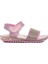 24-408-P Pembe Simli Çocuk Sandalet 2
