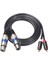 Ateş Sınıfı Ses Kablosu 2 Rca Dişi Çift 2 Xlr 3-Pin Interkom Amplifikatör Hibrit Fiş Av Kablosu Çift Xlr - Çift Rca Hattı (Yurt Dışından) 1