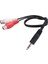 3,5 mm Stereo Adaptör Kulaklık Jakı - 2 Rca Jak Adaptörü Ses Kablosu, 3,5 mm Erkek - 2x Rca Dişi (Yurt Dışından) 2
