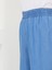 Ince Dökümlü Kadın Kot Pantolon Beli Lastikli Bol Paça Rahat Kesim 59015 4