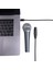 USB Tip C Xlr Adaptör Tipi C Erkek 3 Pin Xlr Dişi Mikrofon Kablosu Konektörü Bilgisayar Ses Veri Kablosu 3 Metre (Yurt Dışından) 3