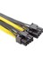 1 Adet Pcı-E 8pin Güç Kaynağı Splitter Kablo Adaptör Kablosu Gpu 8p Dişi Çift 6 + 2p Erkek Grafik Kartı Güç Kablosu (Yurt Dışından) 4