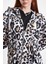 Büzgü Detaylı Leopar Desenli Yağmurluk 5