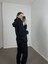 Siyah Kalp Nakışlı Oversize Sweatshirt S 3