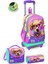 Kids Sarı Pembe Sevimli Köpek Desenli Üç Bölmeli Çekçekli 3'lü Çanta Seti SET0123952 1