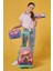 Kids Sarı Pembe Sevimli Köpek Desenli Üç Bölmeli Çekçekli 3'lü Çanta Seti SET0123952 2